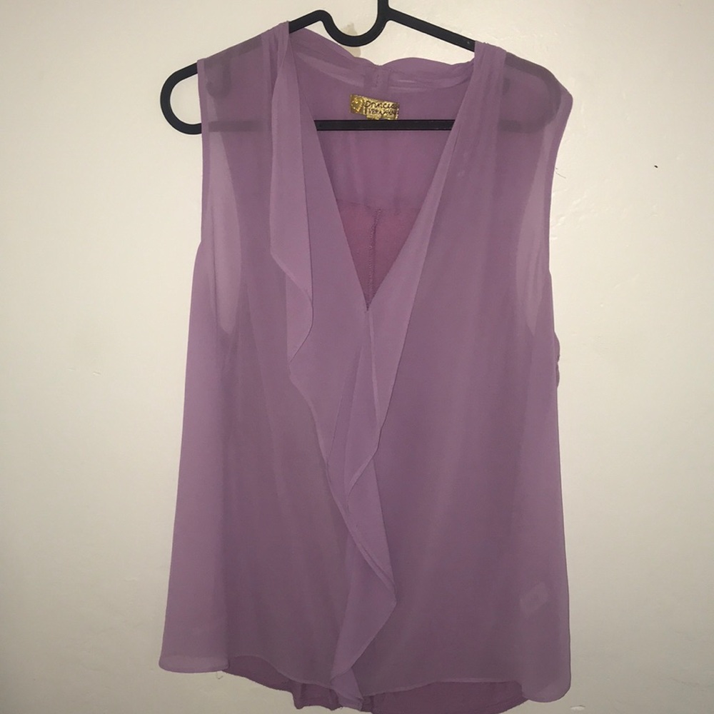 Princess Vera Wang Purple Flowy Top